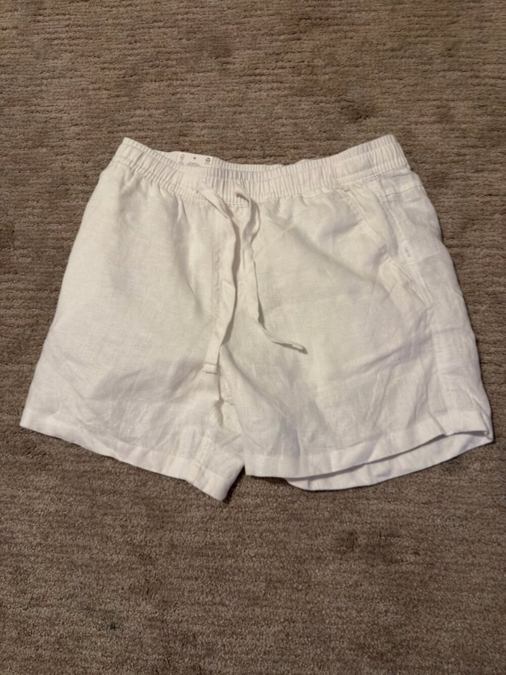 Cotton:On Linen Easy Shorts White Size M NWT